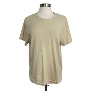 For Days XL Unisex Oatmeal Crew Neck Short Sleeve Basic Organic Cotton T-Shirt
